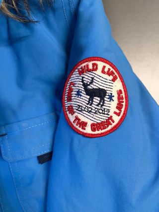 Chaqueta anorak esquí niño Quechua azul 4-5 años.