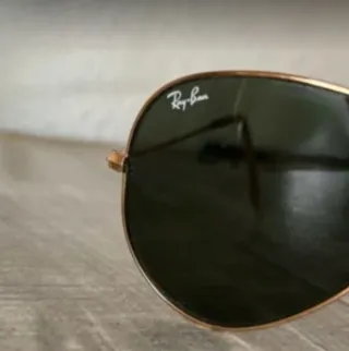 Gafas Ray-Ban Aviador Doradas y Verdes