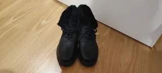 Botines de piel negros talla 38