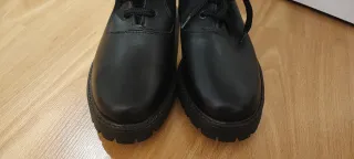 Botines de piel negros talla 38