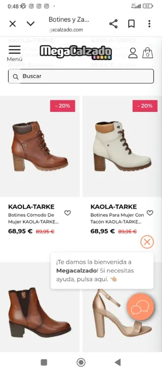 Botines Kaola Piel Tacon Granate Talla 41