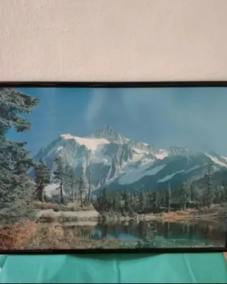 Cuadro Grande Marco Madera Cristal