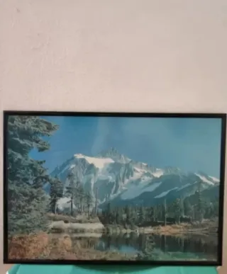 Cuadro Grande Marco Madera Cristal