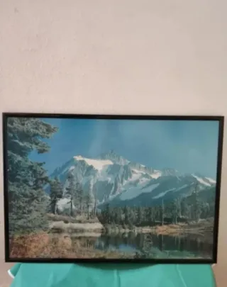 Cuadro Grande Marco Madera Cristal