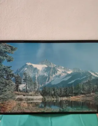 Cuadro Grande Marco Madera Cristal