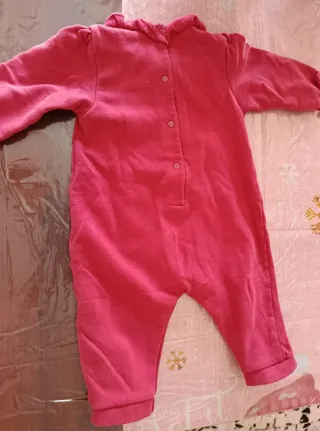 Tuta neonata rossa con volpe, marchio Fagottino