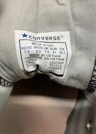 Converse All Star Pelle Nere