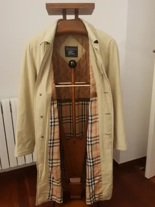 Gabardina Burberry Hombre Beige