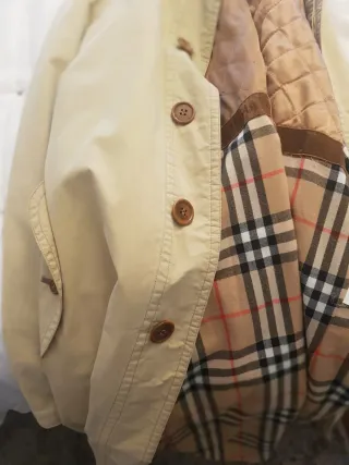 Gabardina Burberry Hombre Beige