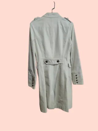 Abrigo tipo gabardina beige