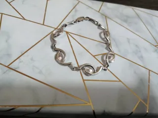 Pulsera Plata Hojas