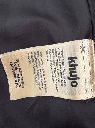 Abrigo acolchado mujer negro y gris