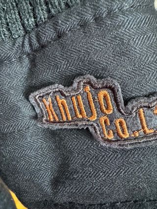 Abrigo acolchado mujer negro y gris