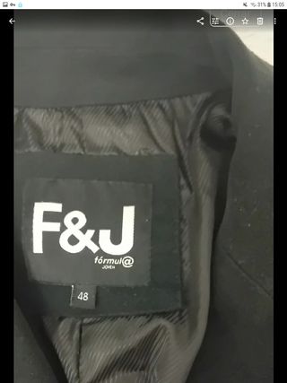 Abrigo caballero For negro