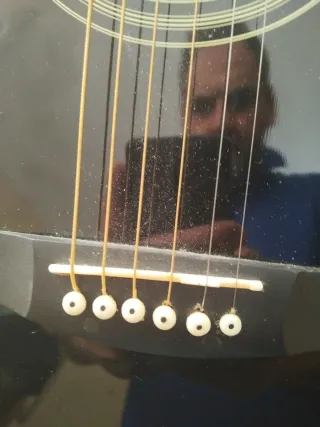 Guitarra Electroacústica Aman Negra