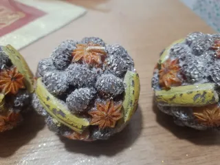 Set 3 candele decorative