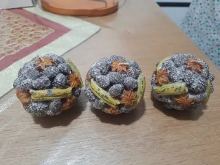 Set 3 candele decorative