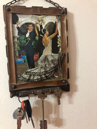 Portachiavi con quadro flamenco