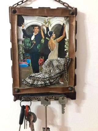 Portachiavi con quadro flamenco