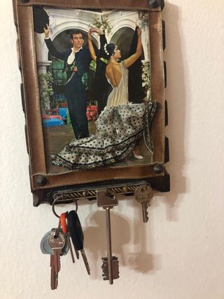 Portachiavi con quadro flamenco