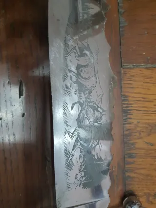 Coltello Indian anni 80 manico cervo vintage