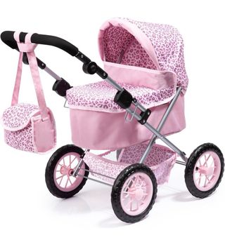 Carrito bebé infantil Leopardo rosa