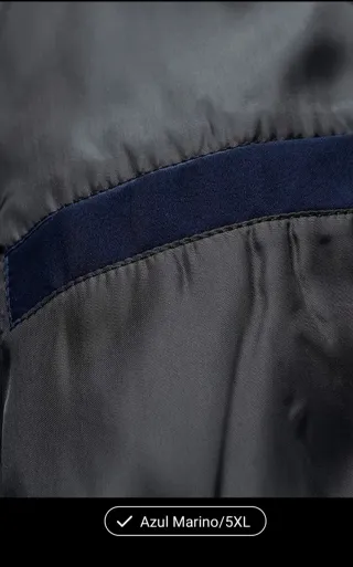 Chaqueta con capucha azul marino Talla 5XL