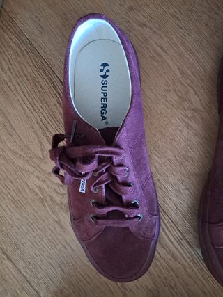 Zapatillas Superga Unisex Burdeos Talla 38
