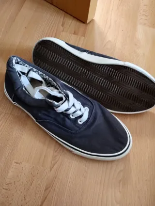 Zapatillas/lonas casual azul marino talla 40/41