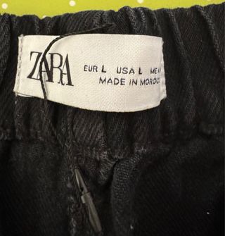 Pantalones anchos Zara negros