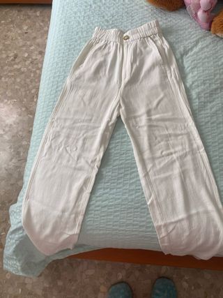 Pantalones Stradivarius Lino Talla 32