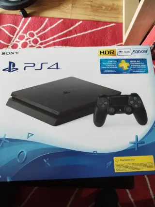 Ps4 500gb Sony Negra con 6 juegos.