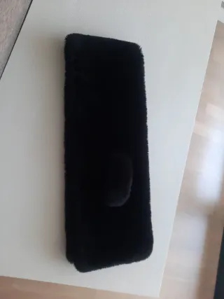 Bufanda pelo Zara negra