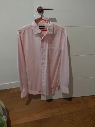 Camisa Zara Rosa Hombre