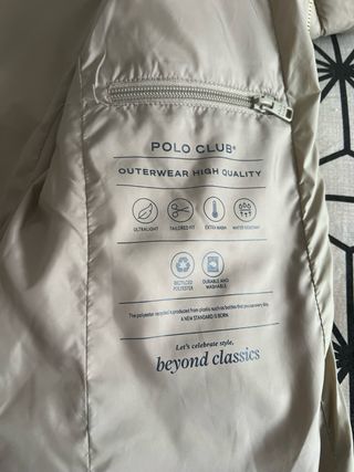 Abrigo Polo Club Beige