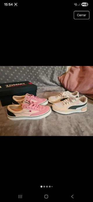 Lote de zapatillas Puma rosas