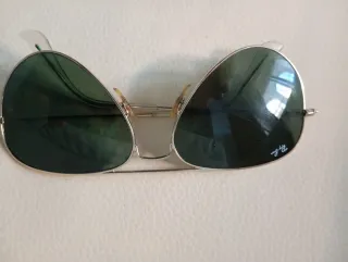 Gafas de sol Ray-Ban Aviator verdes y plateadas