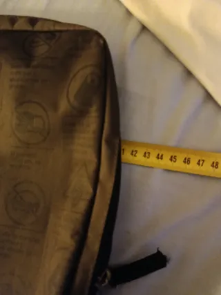 Bolsa portátil pequeña negra/marrón