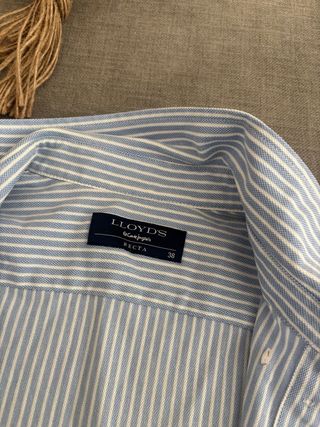 Camisa Lloyds rayas azules y blancas talla 38