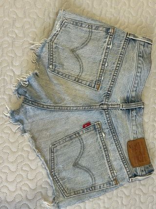 Levi's Shorts Azules Desgastados