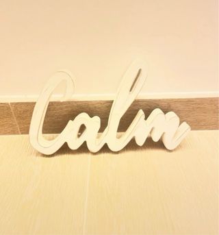Letras decorativas de madera Calm