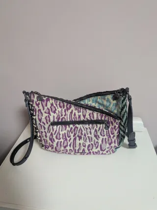 Bolso Desigual verde y multicolor