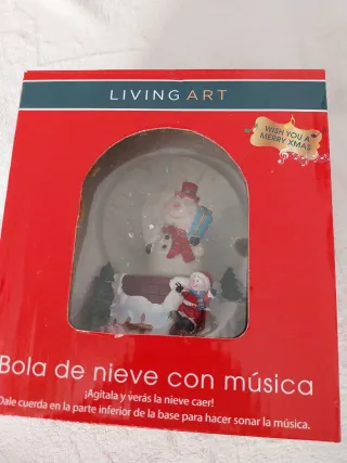 Bola de nieve musical Navidad