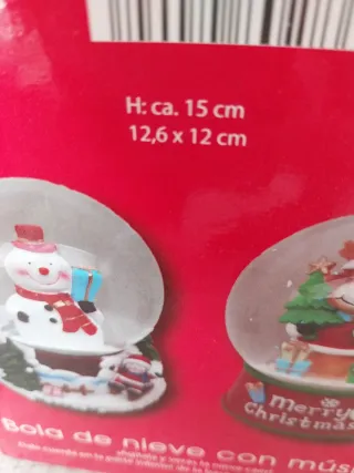 Bola de nieve musical Navidad