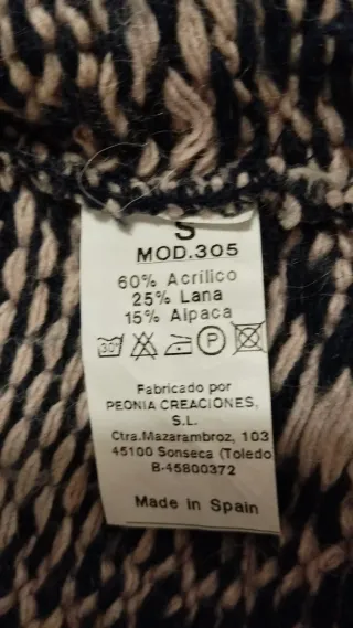 Chaqueta de punto PEONIA talla única