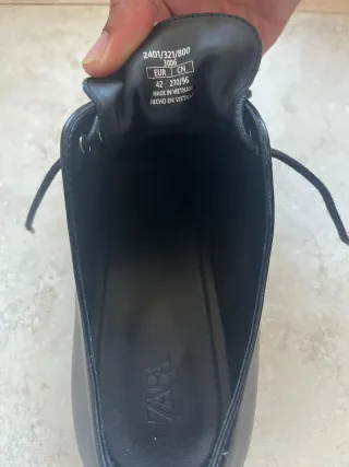 Zapatos Zara negros talla 42