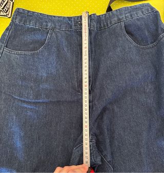 Pantalones anchos Zara azules