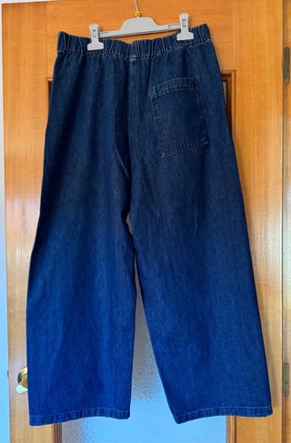 Pantalones anchos Zara azules