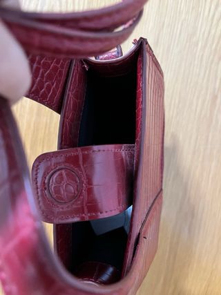 Bolso Zara Rojo Cocodrilo