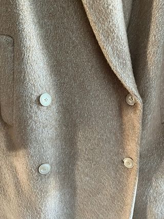 Abrigo paño Zara beige